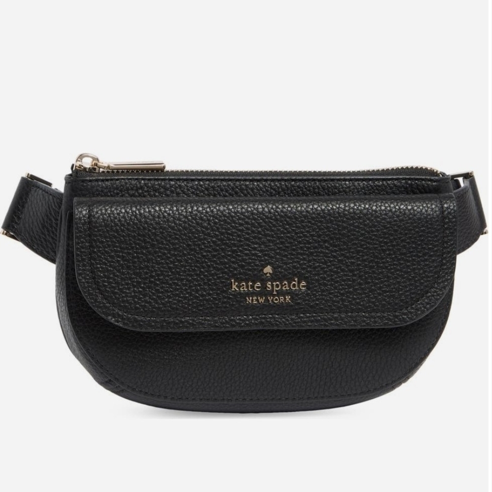 Kate Spade New York Black Leather Belt Bag